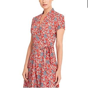 NWT Ralph Lauren Amit floral print midi prairie dress Sz 4